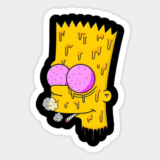 Bart Simpson Stoner Sticker